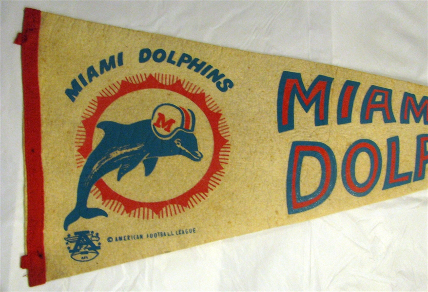 60's AFL MIAMI DOLPHINS PENNANT