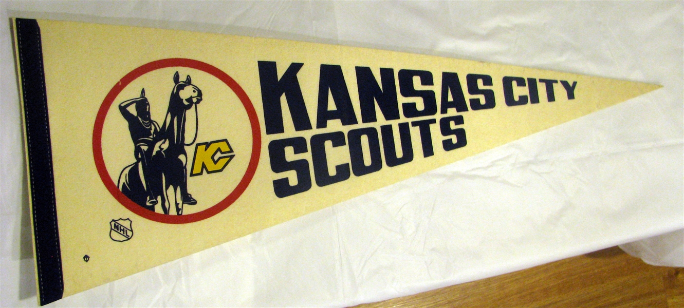 VINTAGE KANSAS CITY SCOUTS PENNANT