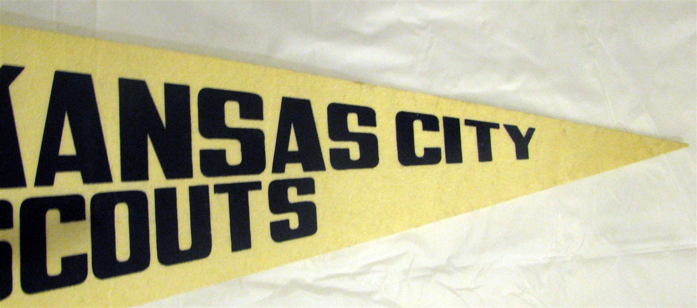 VINTAGE KANSAS CITY SCOUTS PENNANT