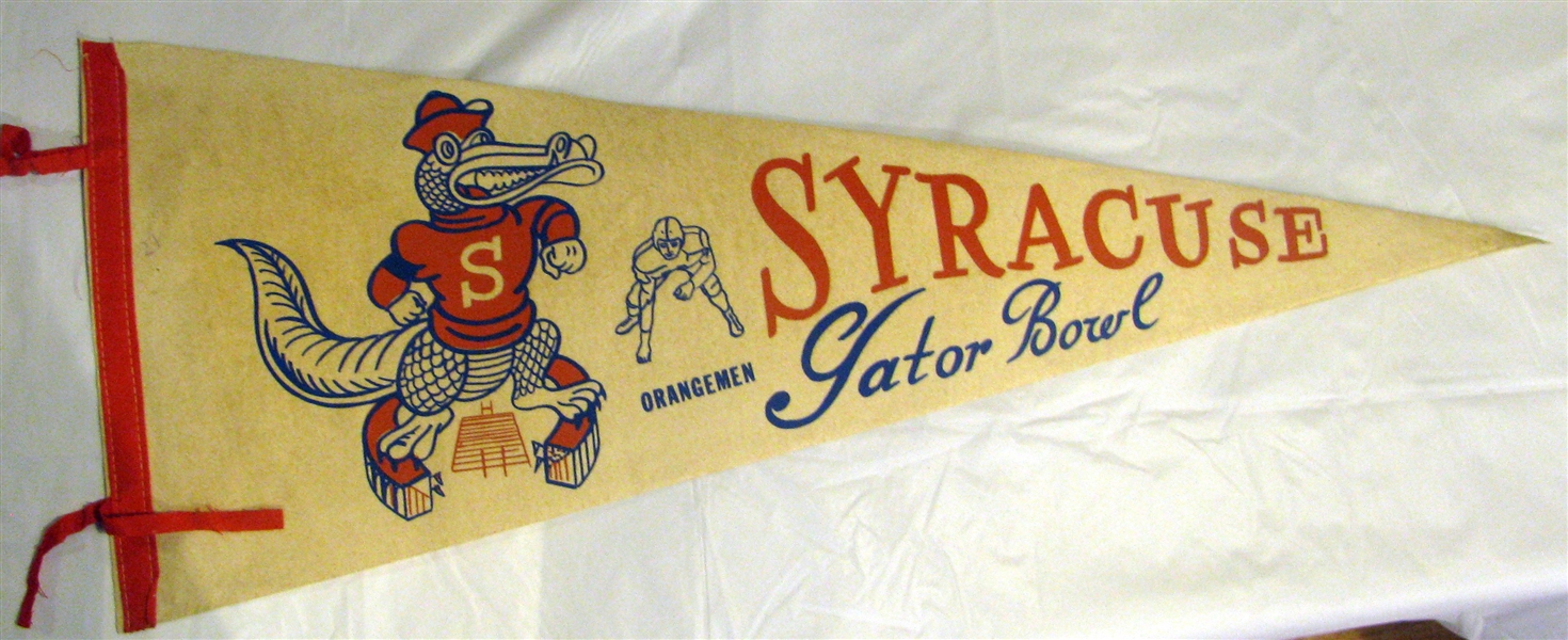 60's SYRACUSE ORANGEMEN GATOR BOWL PENNANT