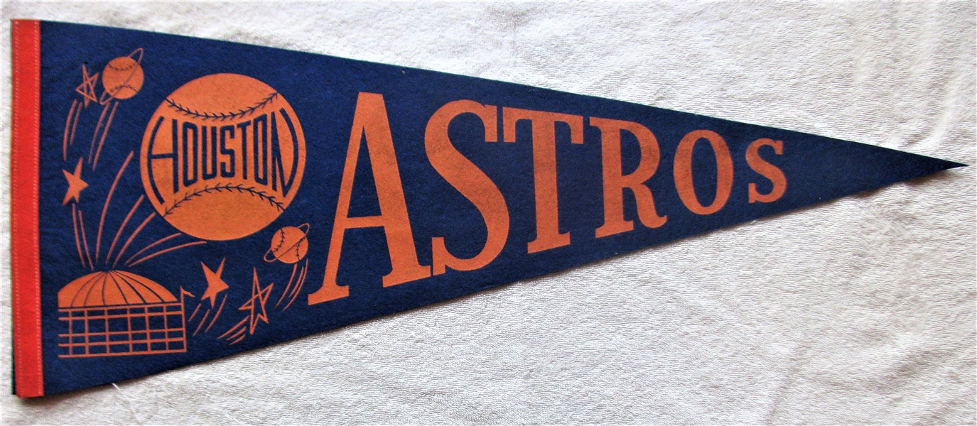 60's HOUSTON COLT 45's/ASTROS - 2 SIDED PENNANT