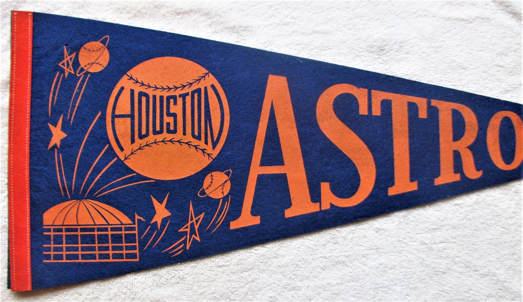 60's HOUSTON COLT 45's/ASTROS - 2 SIDED PENNANT