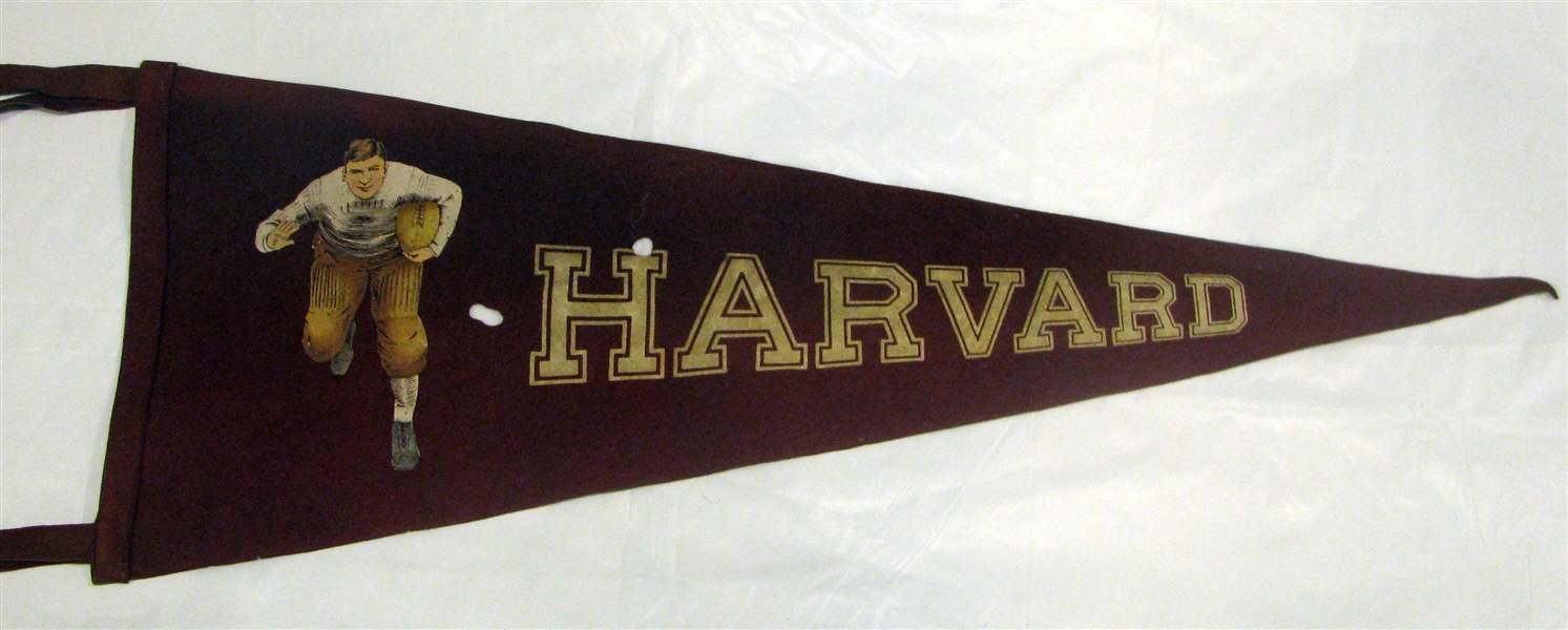 VINTAGE HARVARD FOOTBALL PENNANT - MUST SEE!