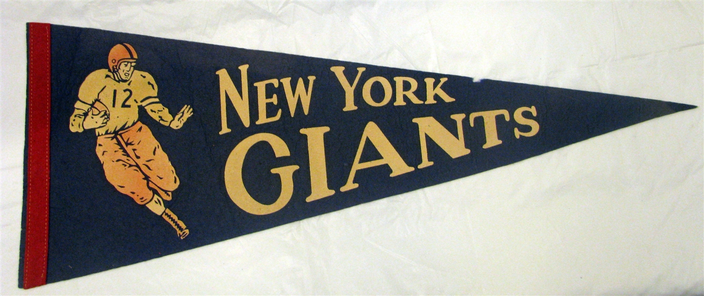 40's  NEW YORK GIANTS PENNANT