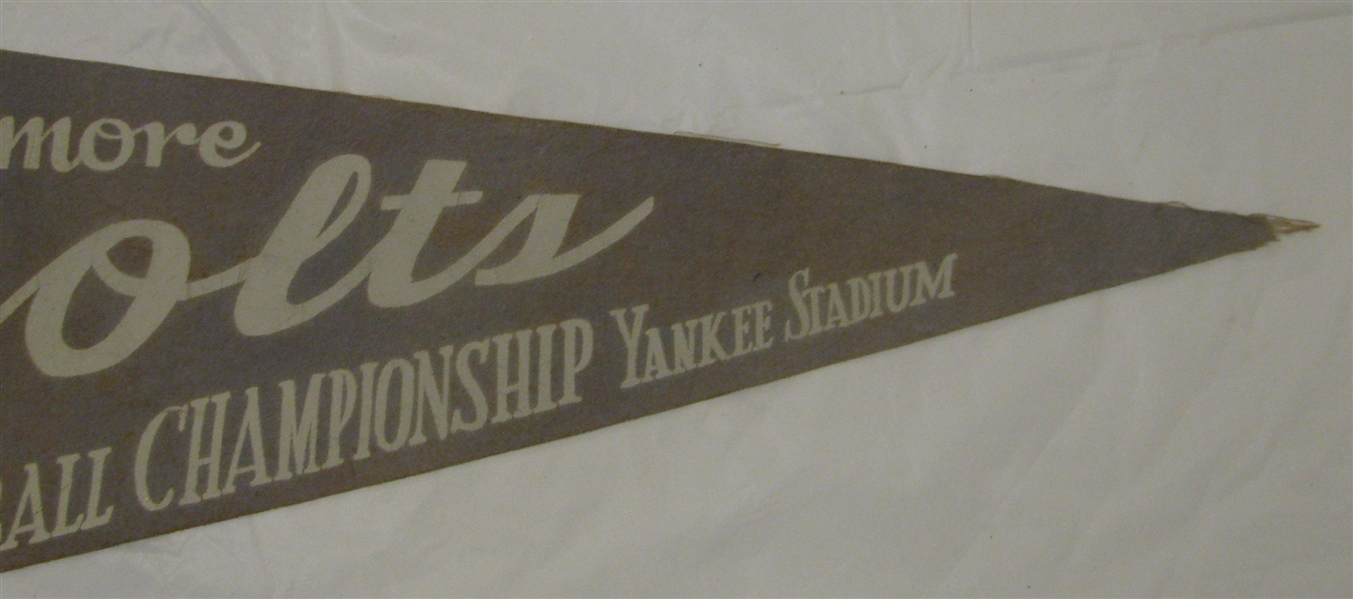 1958 NFL CHAMPIONSHIP GAME PENNANT - BALTIMORE COLTS