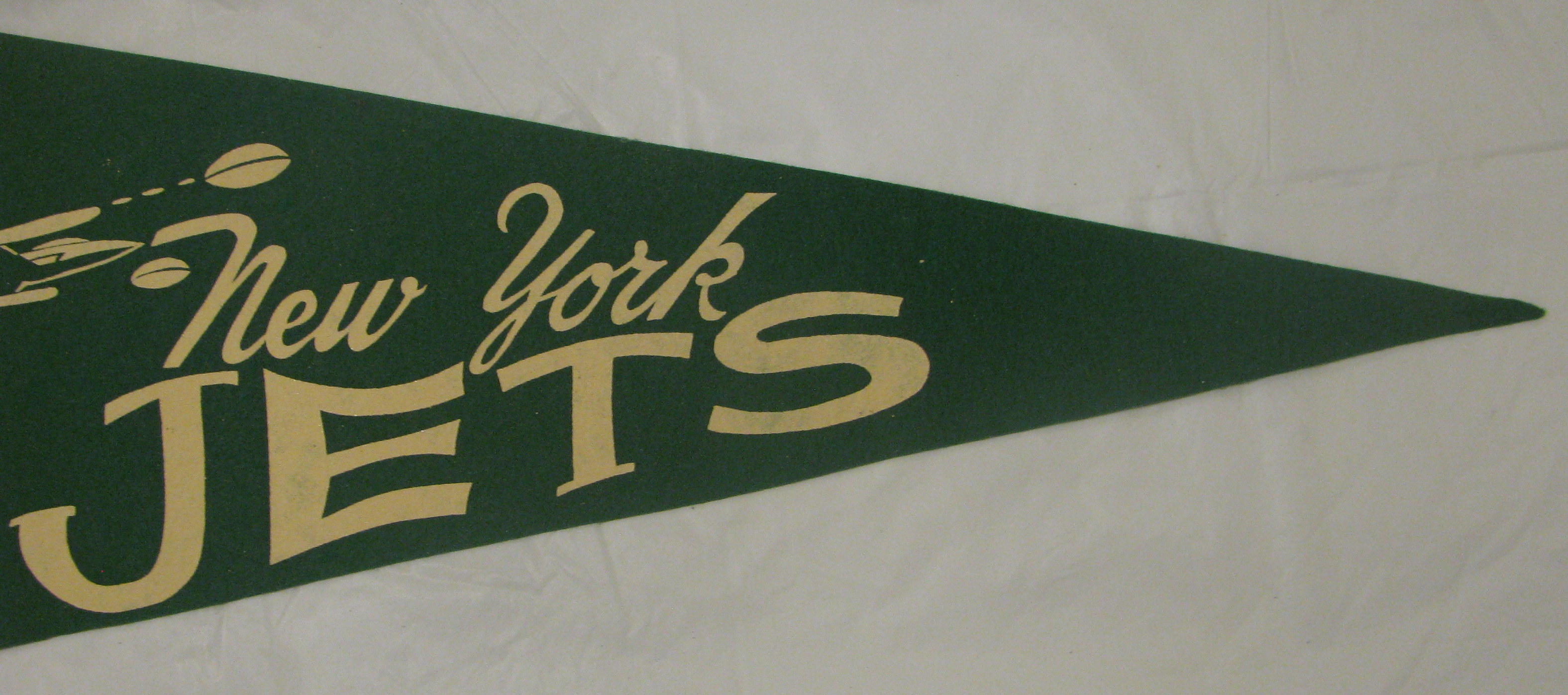 Lot Detail - 60's AFL NEW YORK JETS PENNANT