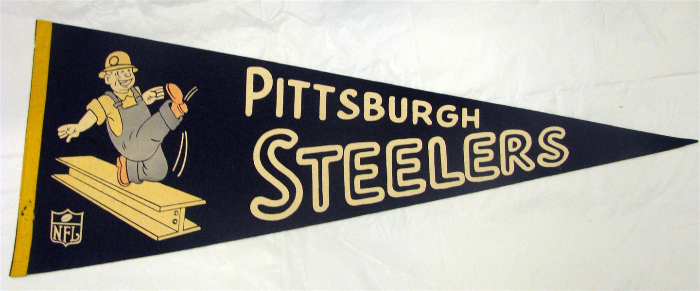 60's PITTSBURGH STEELERS PENNANT