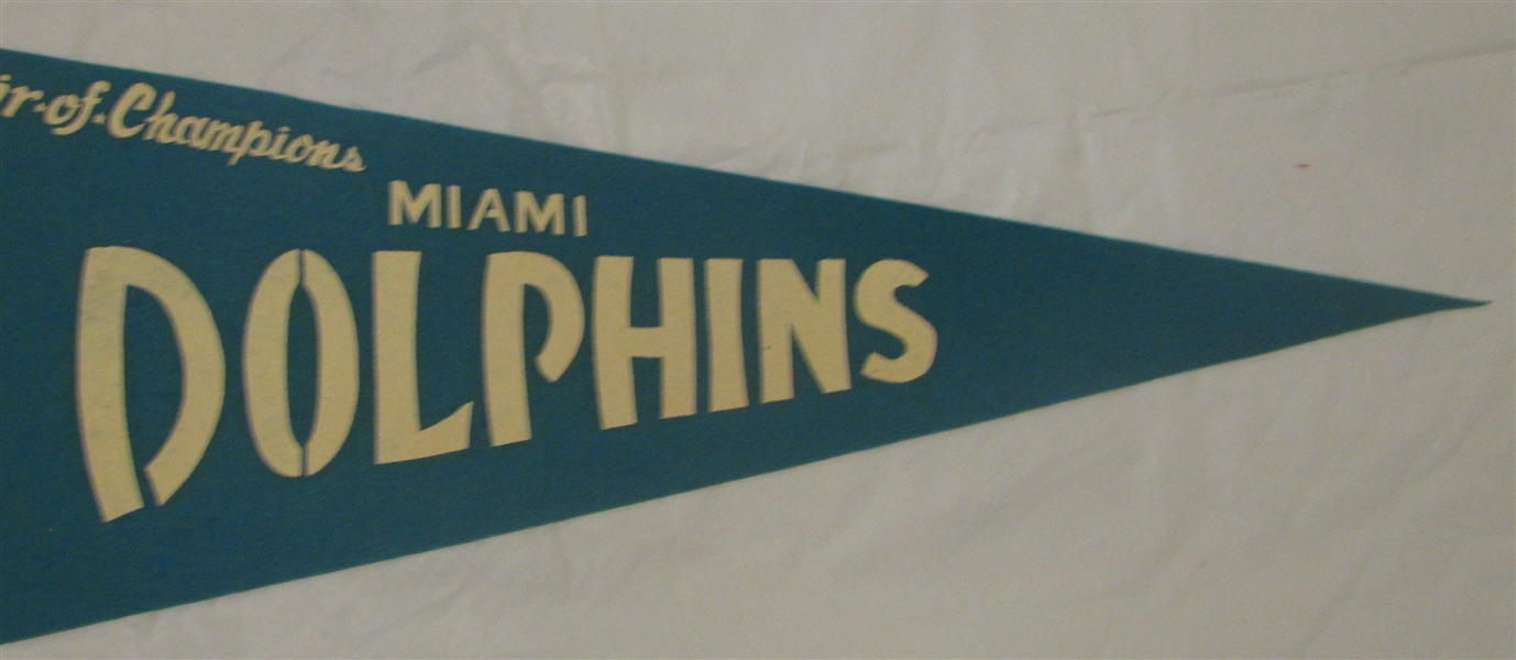 1974 MIAMI DOLPHINS SUPER BOWL PENNANT