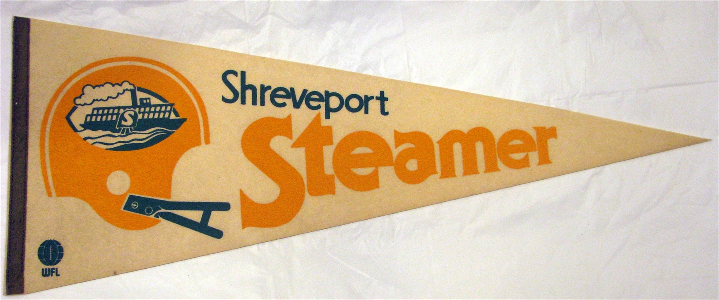 70's WFL SHREVEPORT STEAMER PENNANT