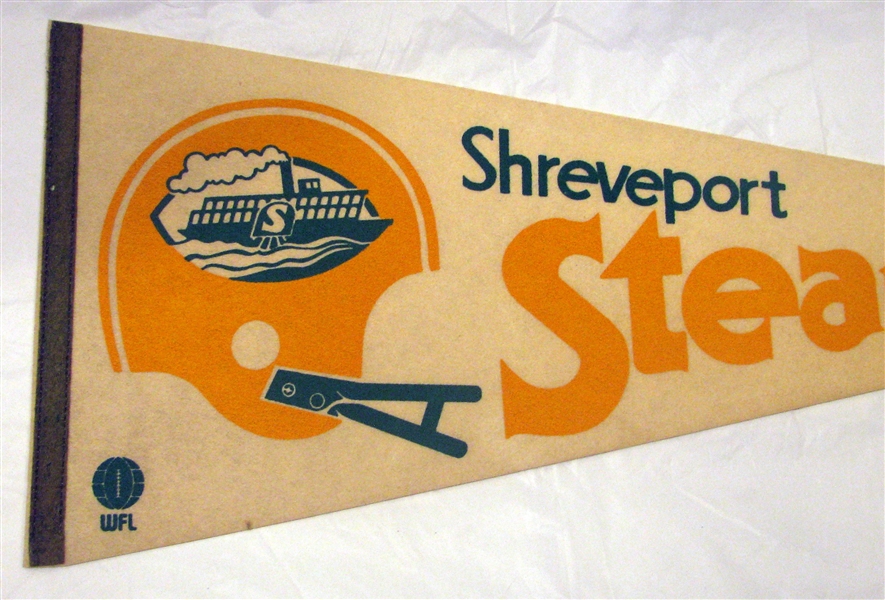 70's WFL SHREVEPORT STEAMER PENNANT