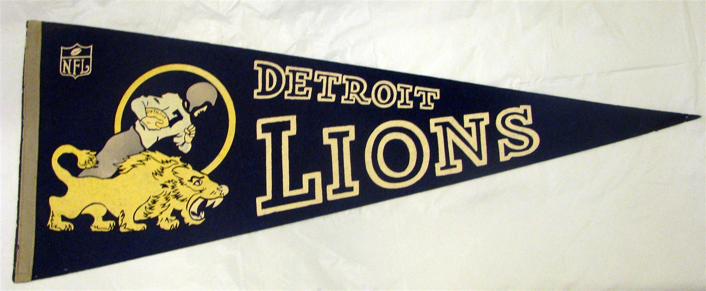 60's DETROIT LIONS PENNANT