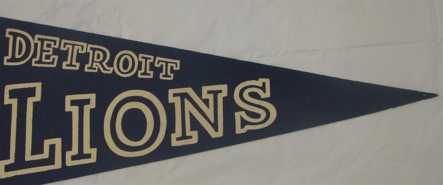 60's DETROIT LIONS PENNANT