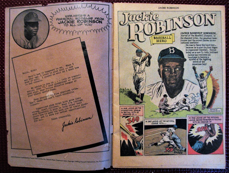 1950 JACKIE ROBINSON COMIC BOOK ISSUE #1