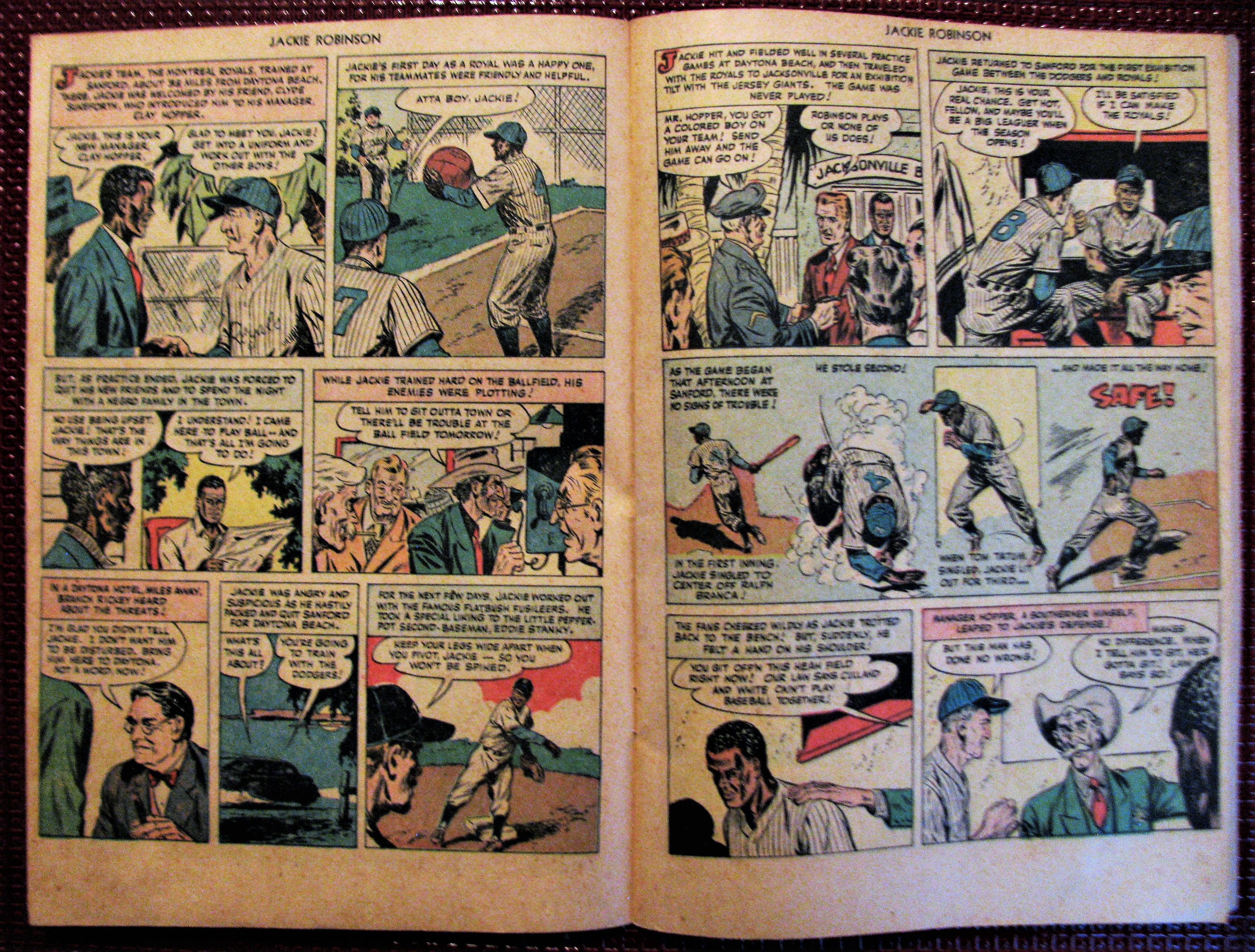 Jackie Robinson (1950) comic books 1938-1955