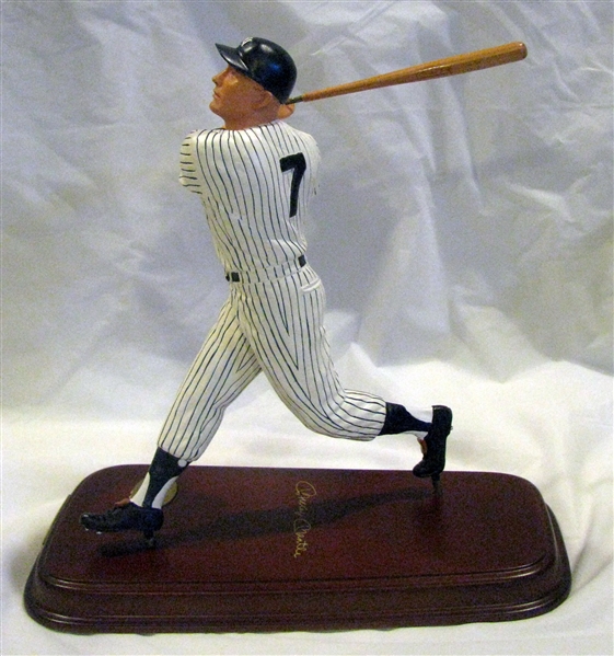 MICKEY MANTLE DANBURY MINT STATUE w/BOX & PAPERWORK