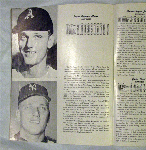 1960 NEW YORK YANKEES YEARBOOKS - 2 - OFFICIAL & JAY ISSUES