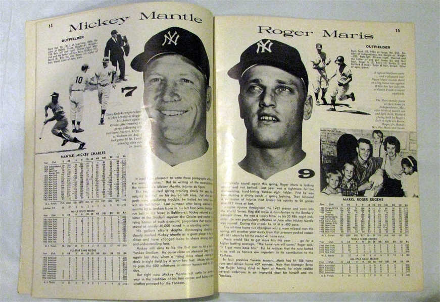 1964 NEW YORK YANKEES YEARBOOK - REVISED EDITION