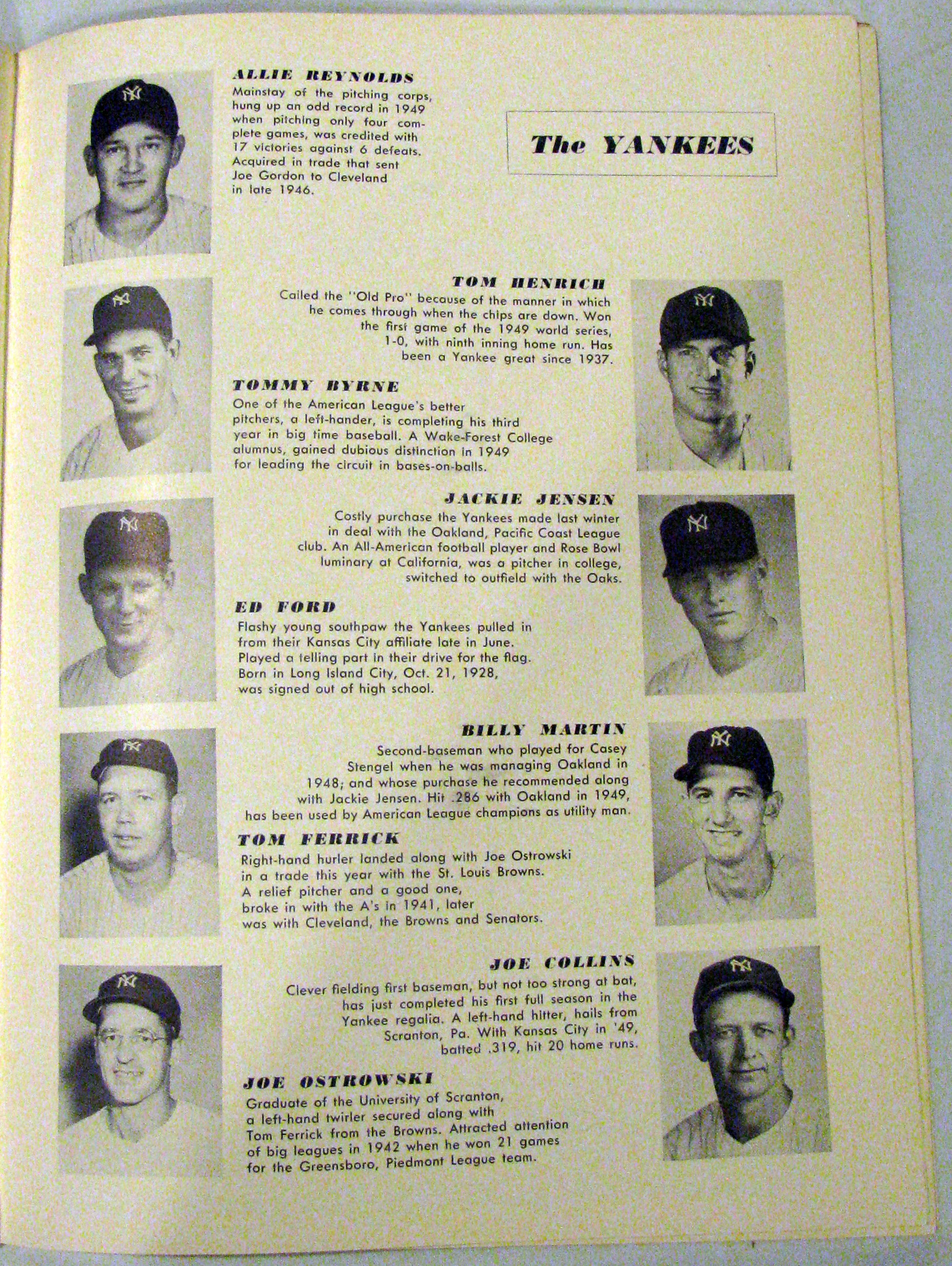 1950 World Series Signed Game Used Baseball Yankees VS. Phillies