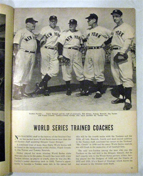 1951 WORLD SERIES PROGRAM - YANKEES VS GIANTS - YANKEE ISSUE