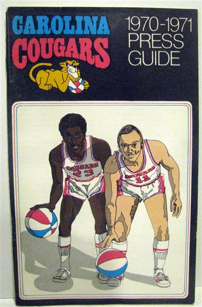 1970-71 ABA CAROLINA COUGARS MEDIA GUIDE