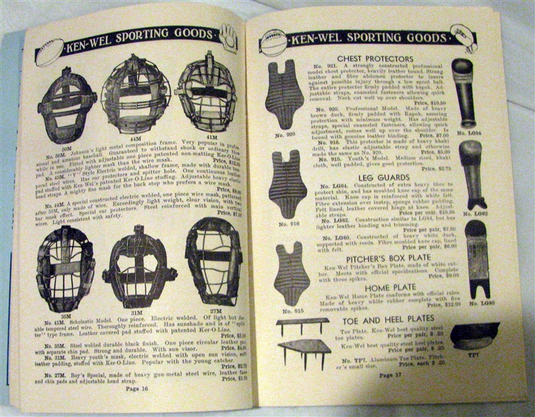 1928 / 1931 & 1934 KEN-WEL SPORTING GOODS CATALOG