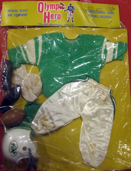 60's  NEW YORK JETS JOHNNY HERO OUTFIT - SEALED IN PACKAGE