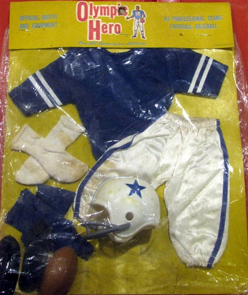 60's DALLAS COWBOYS JOHNNY HERO OUTFIT- SEALED IN PACKAGE