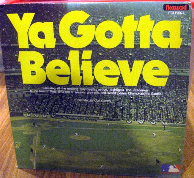 1973 NEW YORK METS RECORD ALBUM - YA GOTTA BELIEVE