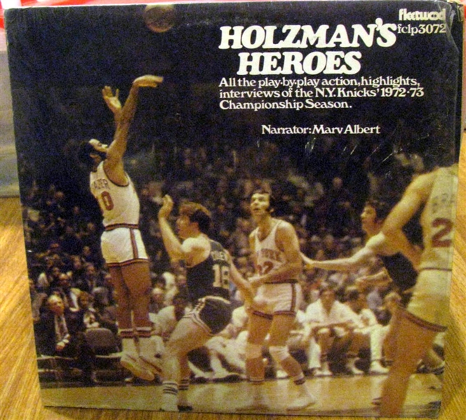 1972-73 NEW YORK KNICKS CHAMPIONSHIP RECORD ALBUM - HOLTZMAN'S HEROES