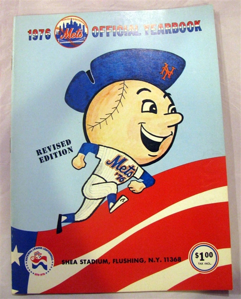 1976 NEW YORK METS YEARBOOK - REVISED EDITION