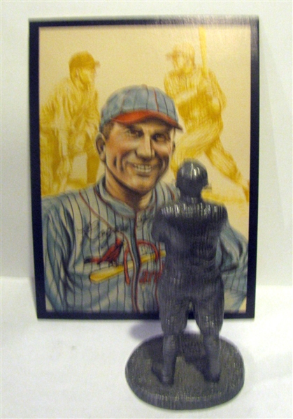 1979 ROGERS HORNSBY PEWTER STATUE w/CARD & BOX - SIGNATURE MINIATURES SERIES