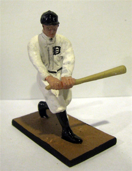 TY COBB MINIATURE METAL HAND-PAINTED STATUE