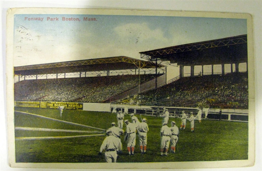 1915 FENWAY PARK STADIUM POST CARD