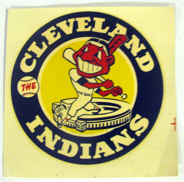 50's CLEVELAND INDIANS MASCOT DECAL
