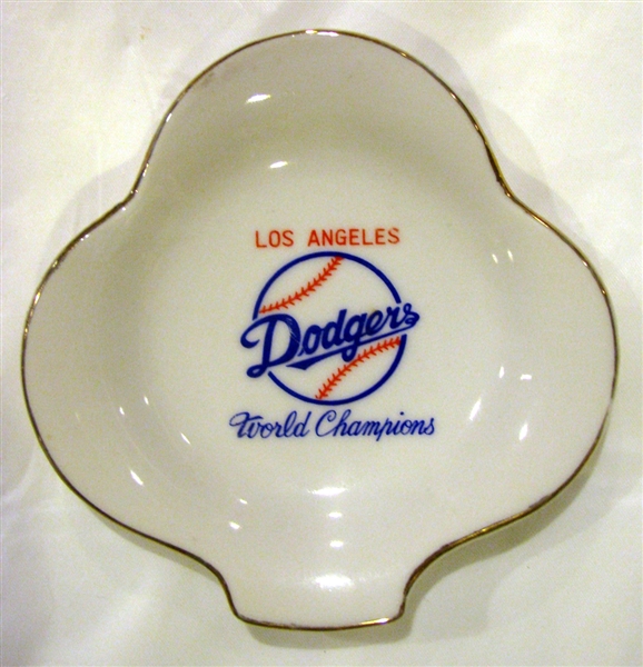 VINTAGE LOS ANGELES DODGERS WORLD CHAMPIONS CANDY DISH