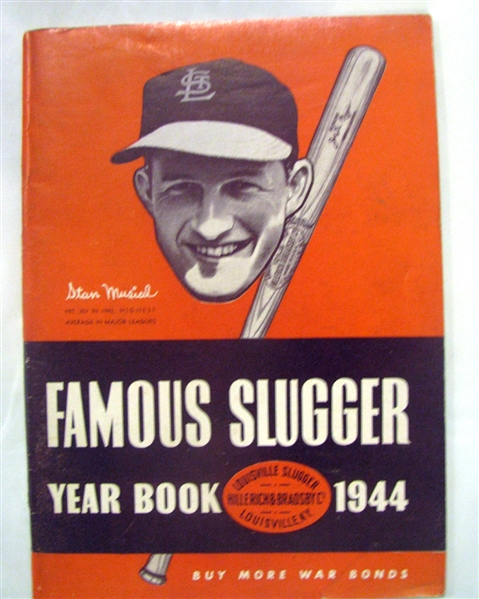 1944 FAMOUS SLUGGER YEAR BOOK w/MUSIAL COVER