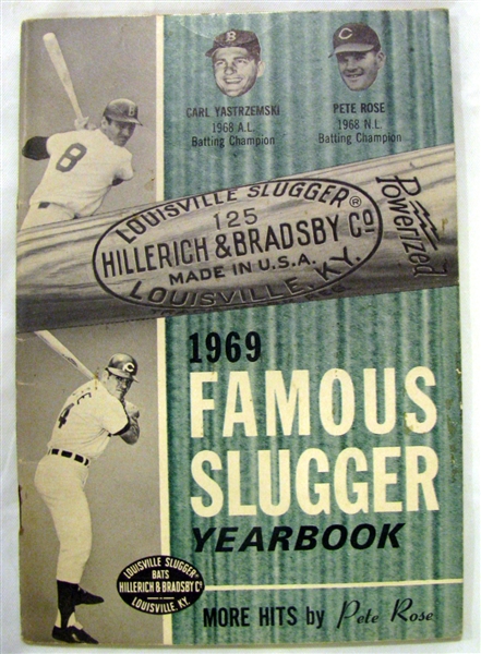 1969 FAMOUS SLUGGER YEARBOOK w/ROSE & YASTRZEMSKI COVER