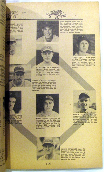 1947 WHO's WHO IN THE MAJOR LEAGUES - MUSIAL ON COVER