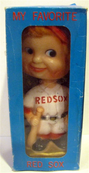 70's BOSTON RED SOX BOBBING HEAD w/PICTURE BOX