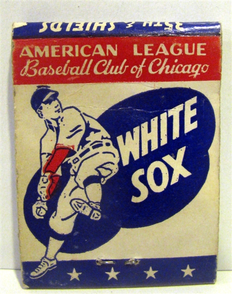 1948 CHICAGO WHITE SOX MATCHBOOK w/SCHEDULE