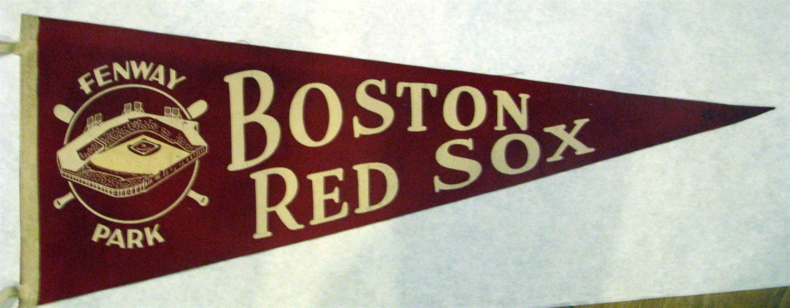 50's BOSTON RED SOX FENWAY PARK PENNANT
