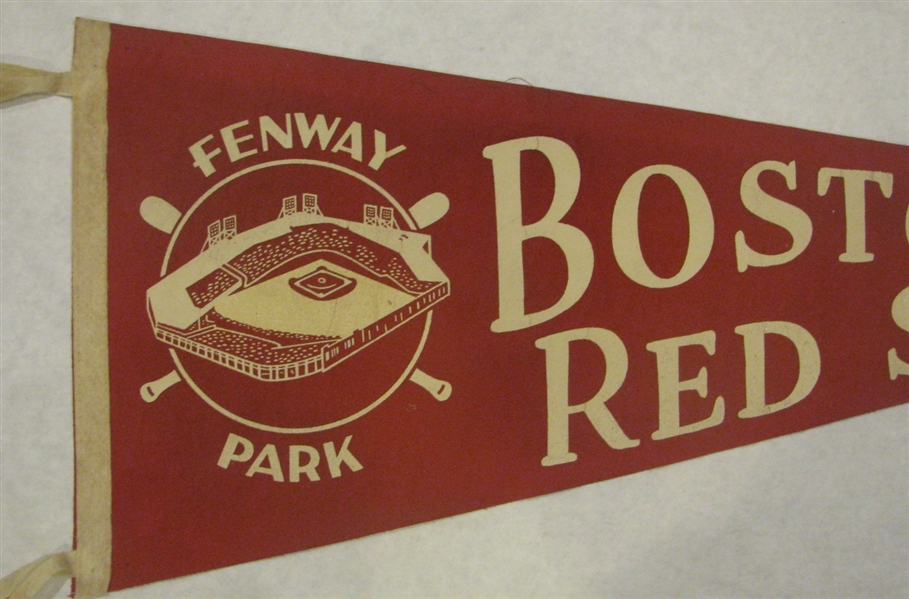 50's BOSTON RED SOX FENWAY PARK PENNANT