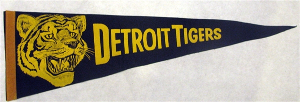 50's  DETROIT TIGERS 3/4 SIZE PENNANT