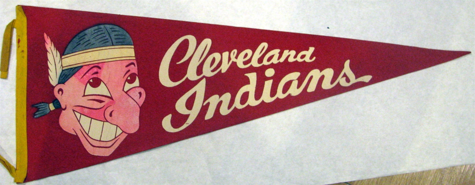 50's CLEVELAND INDIANS CHIEF WAHOO PENNANT