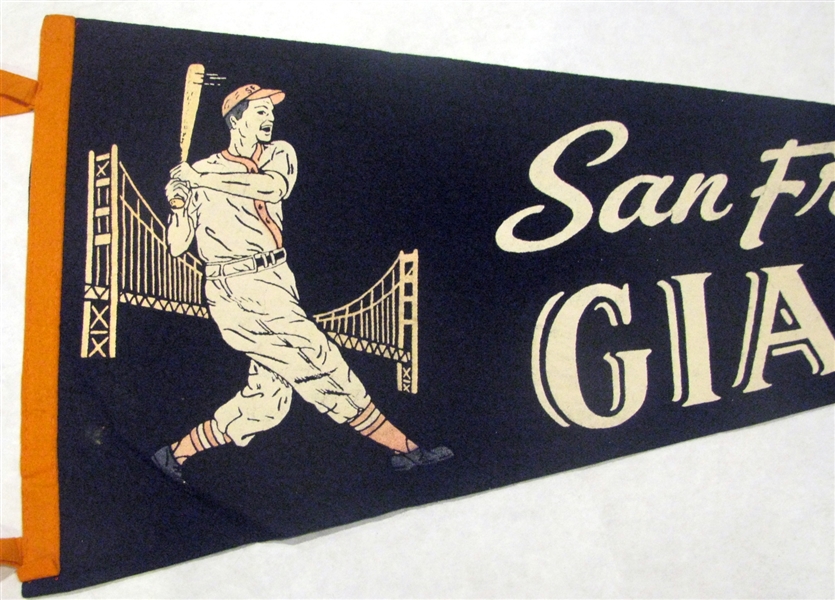 60's SAN FRANCISCO GIANTS PENNANT w/GOLDEN GATE BRIDGE
