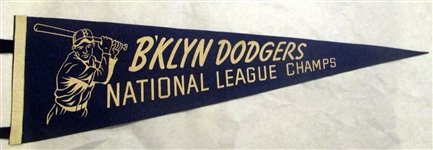 1947 BROOKLYN DODGERS "NATIONAL LEAGUE CHAMPS" PENNANT