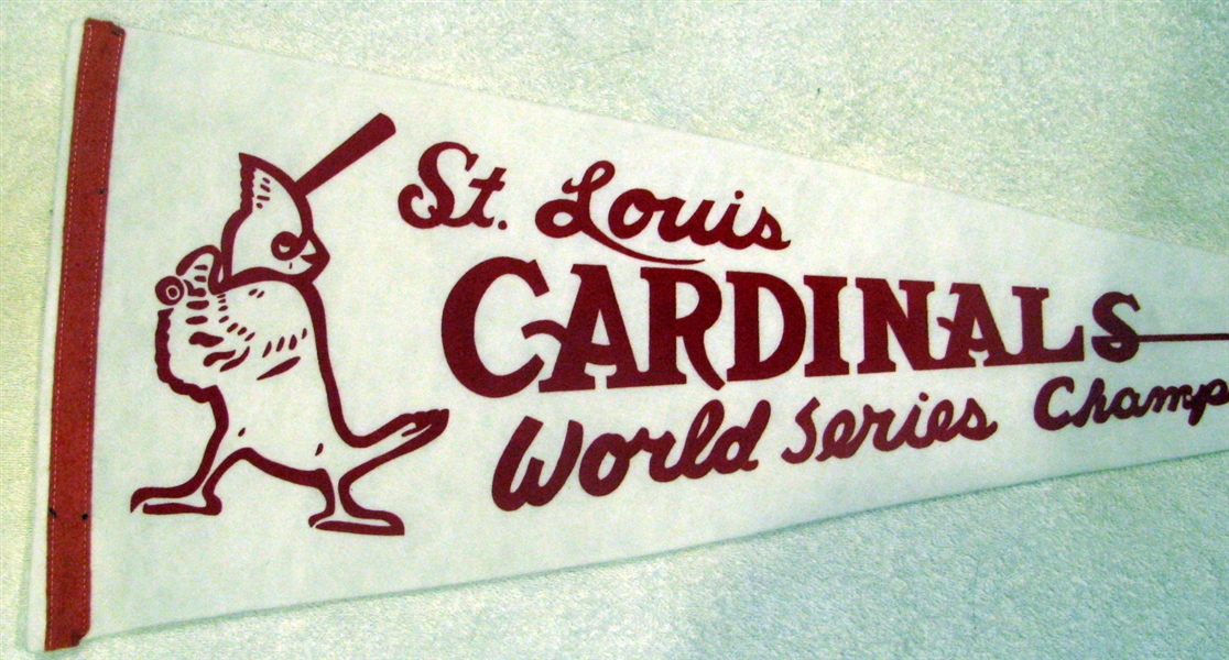 1982 ST. LOUIS CARDINALS WORLD SERIES CHAMPIONS PENNANT