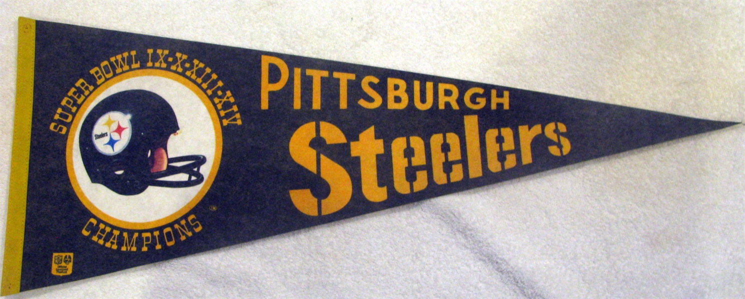 70's PITTSBURGH STEELERS SUPER BOWL CHAMPIONS PENNANT