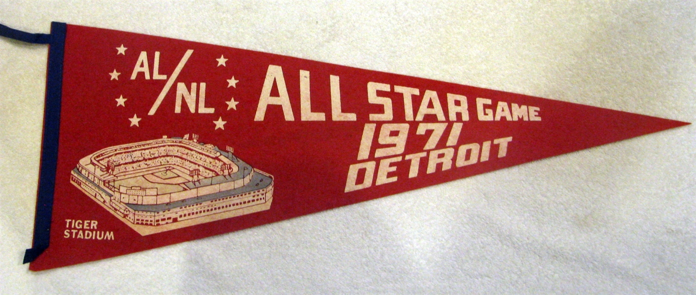 1971 ALL-STAR GAME PENNANT @ DETROIT