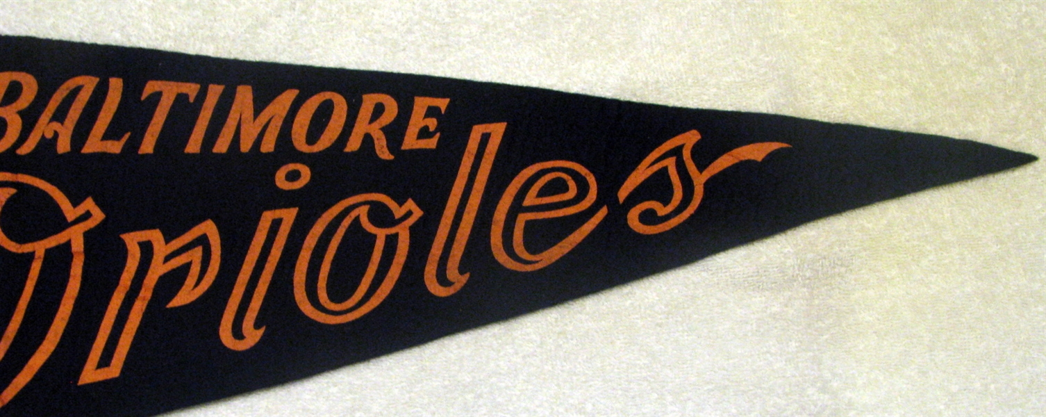 50's BALTIMORE ORIOLES PENNANT